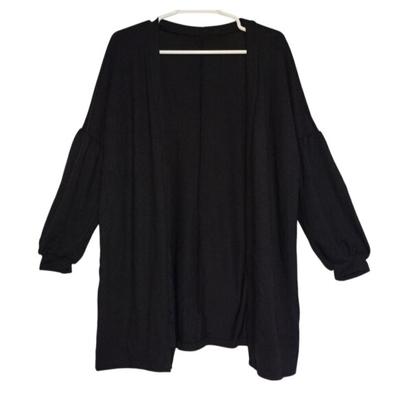 Alishebuy Sweaters - Alishebuy Women's Black Open Front Long Cardigan Sweater Size M. NWT